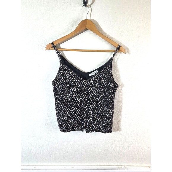 Madewell Tops - Madewell Women's Size 6 Black Floral Cami Tank Top Lined Viscose Boho